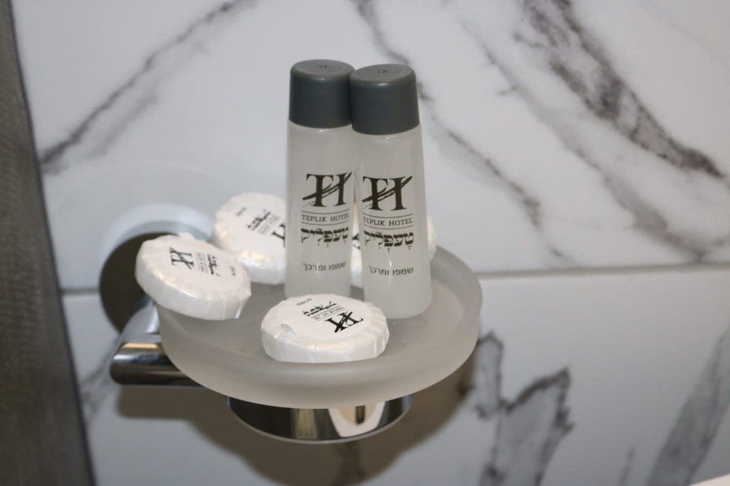 Teplik Hotel shampoo and soap